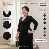  Đầm Cotton dây buộc cổ ren 