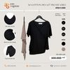  Combo 2 Áo Cotton cổ tim vạt chéo (Nâu-Đen) 