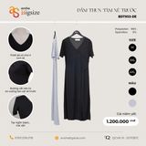  Đầm thun tăm xẻ trước 