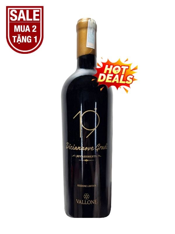 Rượu Vang Ý Đỏ 19 Diciannove Gradi Edizione Limitata