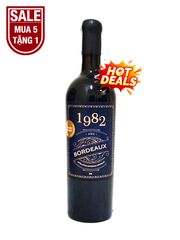 Rượu Vang Pháp Đỏ 1982 Bordeaux AOC