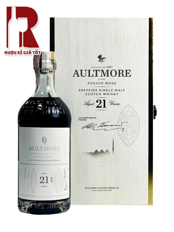 Rượu Aultmore 21 Năm - Hộp Quà Tết