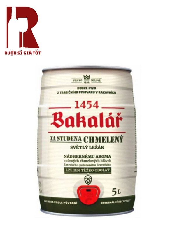 Bia Bom Tiệp Bakalar Dry Hopped Lager 5L