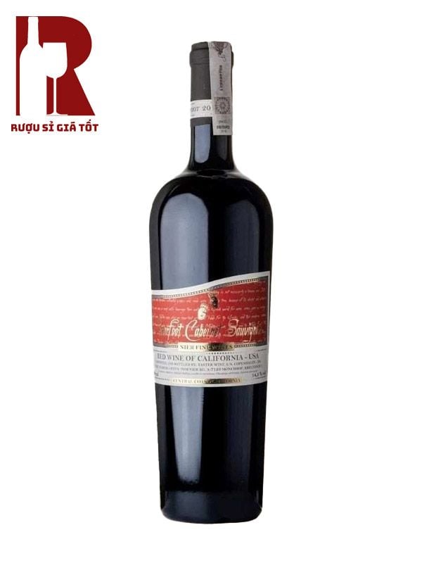 Rượu Vang Mỹ Đỏ Bearfoot