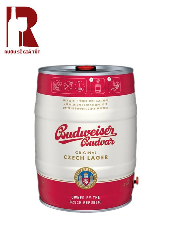 Bia Bom Tiệp Budweiser Budvar 5L