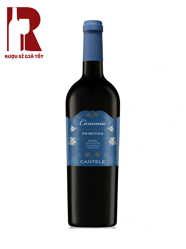 Rượu Vang Ý Đỏ Caramia Cantele Primitivo 14 Độ Puglia chính hãng