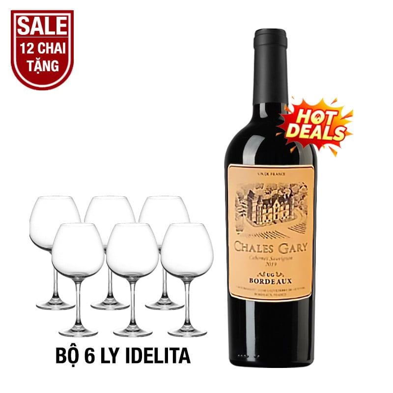 Rượu Vang Pháp Đỏ Chales Gary Cabernet Sauvignon