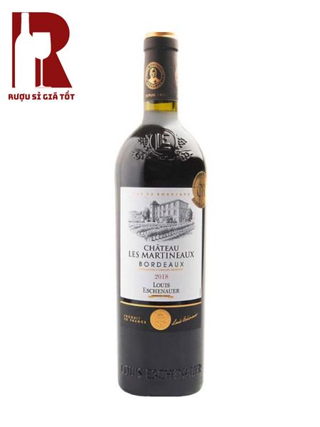 Rượu Vang Pháp Đỏ Chateau Les Martineaux Bordeaux