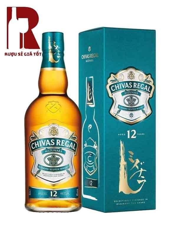 Rượu Chivas Regal 12 Mizunara - Xanh