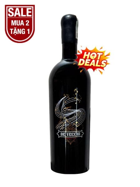 Rượu Vang Ý Đỏ De Vecchi Primitivo
