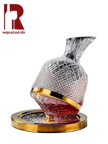 Bình Thở Rượu Vang Xoay 360 Độ