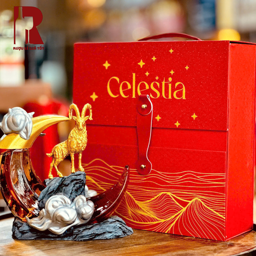 Rượu Linh Vật Dê Đinh Mùi - Celestia Brandy XO - Dê Mặt Trăng