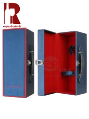 Hộp Da Đựng Rượu Quai Xách Nằm Ngang