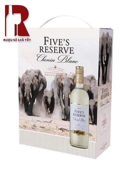 Rượu Vang Trắng Bịch Nam Phi Five's Reserva