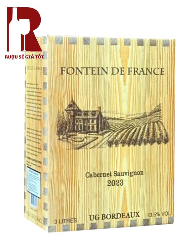 Rượu vang bịch Pháp Fontein De France 3L