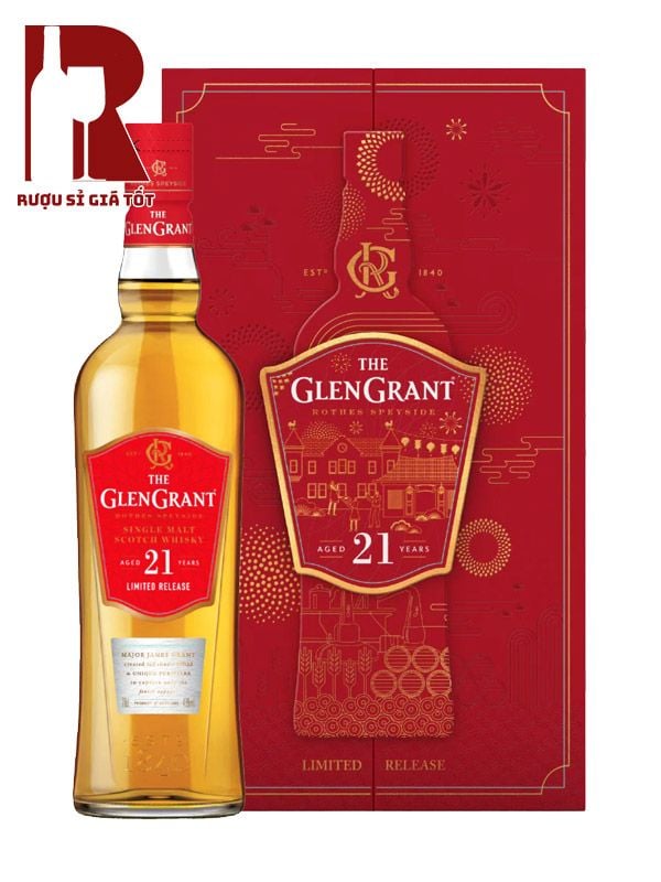 Rượu Whisky Glen Grant 21 Năm - Hộp Quà Tết