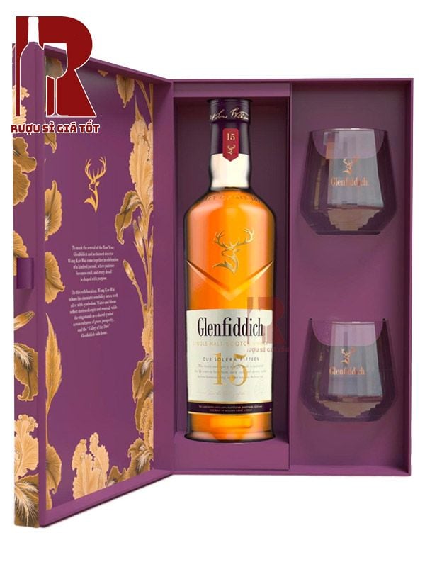 Rượu Glenfiddich 15 Năm - Hộp Quà Tết 2026
