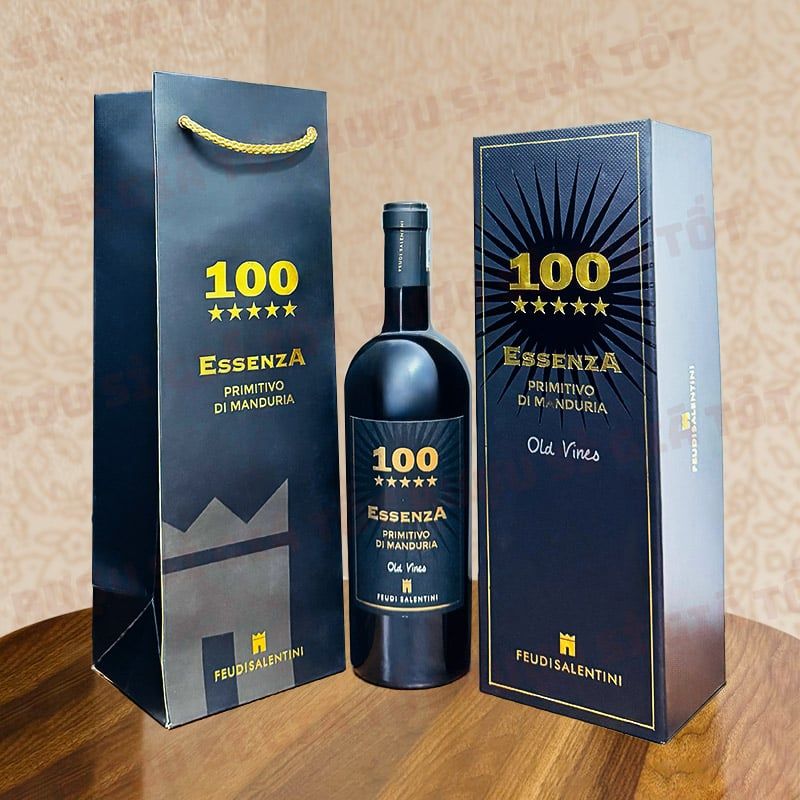 Rượu Vang Ý Đỏ 100 Essenza Primitivo Manduria