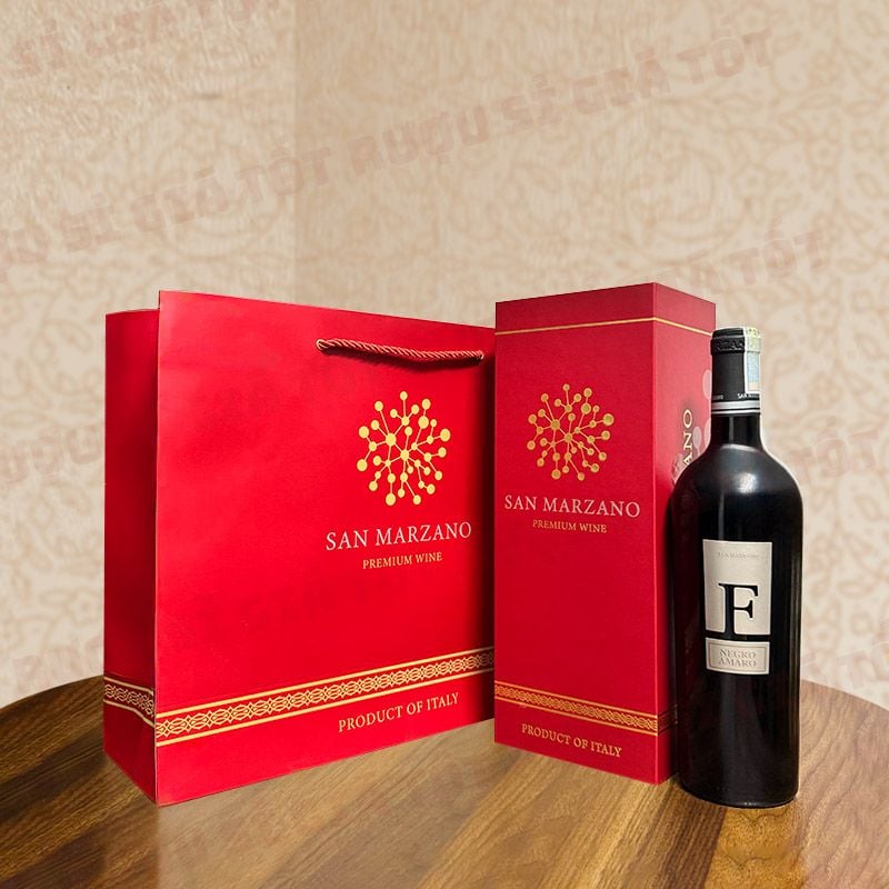 Hộp Quà Rượu Vang F Bạc Negroamaro