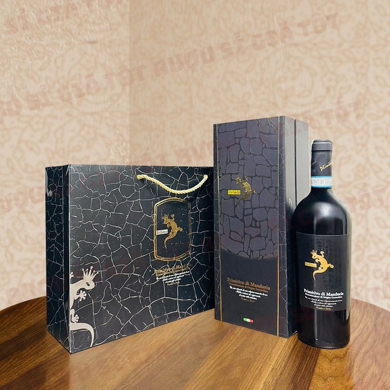 Rượu Vang Ý Đỏ Re Geco Primitivo Di Manduria