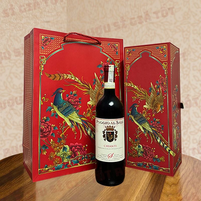Hộp Quà Rượu Vang Poggio Al Sale Chianti