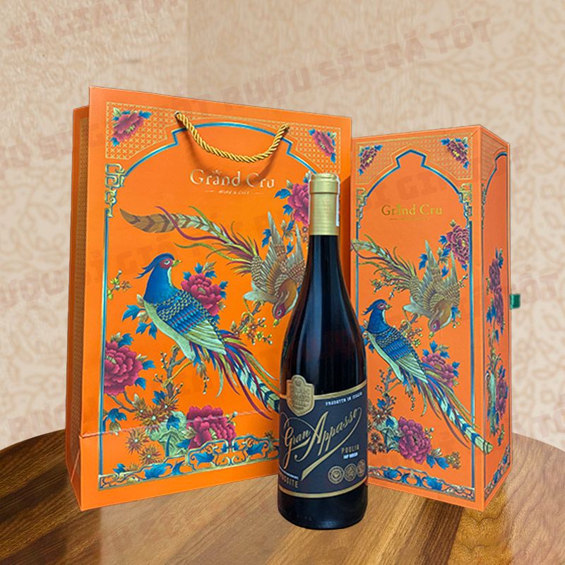 Hộp Quà Rượu Vang Gran Appasso Puglia Rosso Passito