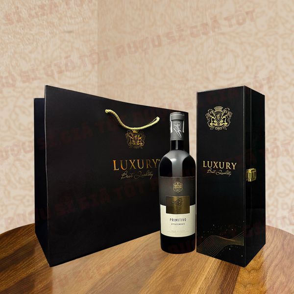 Hộp Quà Rượu Vang Gran Appasso Primitivo Appassimento