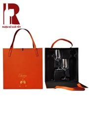 Hộp Da Đựng Rượu 2 Chai 2 Ly Túi Xách