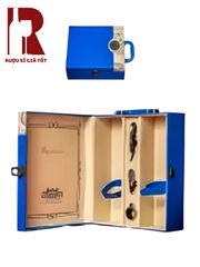 Hộp Da Đựng Rượu Hai Chai Bản Đồ