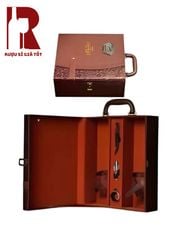 Hộp Da Đựng Rượu 2 Chai Classic Wine