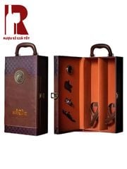 Hộp Da Đựng Rượu 2 Chai TH