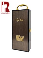 Hộp Đựng Rượu Sơn Mài Vân Gỗ Xước Xám