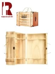 Hộp Gỗ Đựng Rượu Vang 6 Chai 2 Tầng