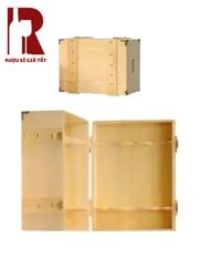 Hộp Gỗ Đựng Rượu Vang 6 Chai 2 Tầng