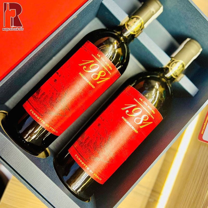 Hộp Quà Rượu Vang 1981 16 Độ Negroamaro