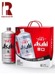 Hộp Quà Bia Nhật Asahi 2 Lít