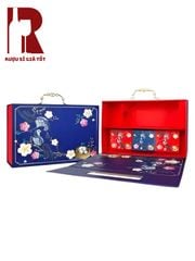 Hộp Đựng Rượu Bằng Giấy Quai Xách Mạ Vàng