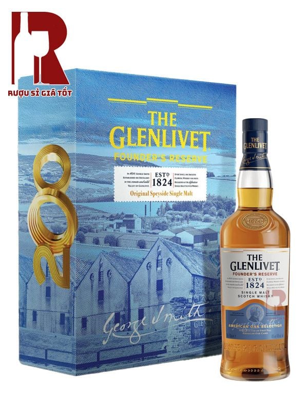 Rượu Glenlivet Founder's Reserve - Hộp Quà Tết