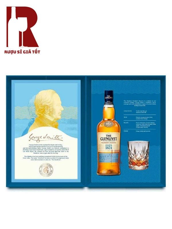 Rượu Glenlivet Founder's Reserve - Hộp Quà Tết