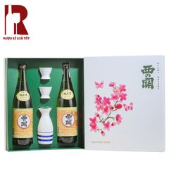 Hộp Quà Rượu Sake Nhật Đào Hoa Niên