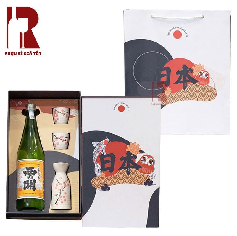 Hộp Quà Rượu Sake Nhật Daruma
