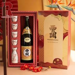Hộp Quà Rượu Sake Nhật Lộc Vàng Khai Xuân