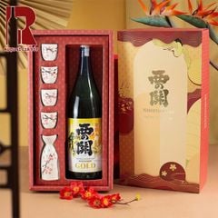 Hộp Quà Rượu Sake Nhật Lộc Vàng Khai Xuân