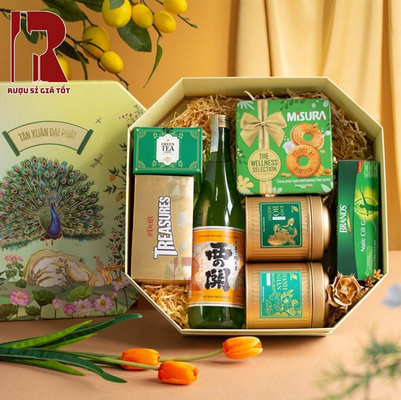 Hộp Quà Rượu Sake Nhật Tân Xuân Đại Phát
