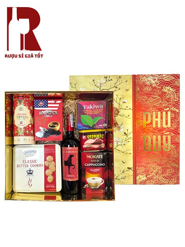 Hộp Quà Rượu Vang An Khang - Kim Mã Như Ý