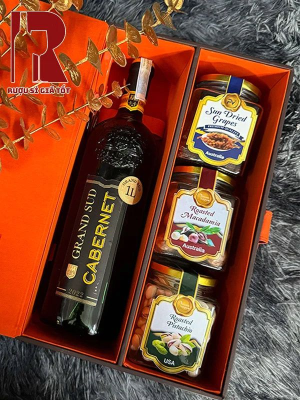 Hộp Quà Rượu Vang Grand Sud Cabernet/ Syrah/ Merlot