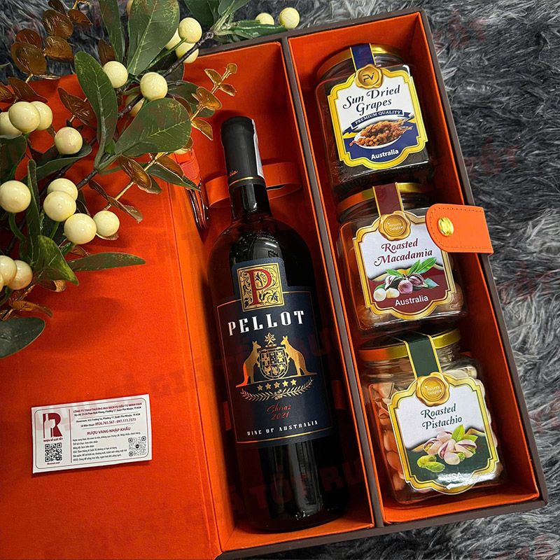 Hộp Quà Rượu Vang Pellot Shiraz