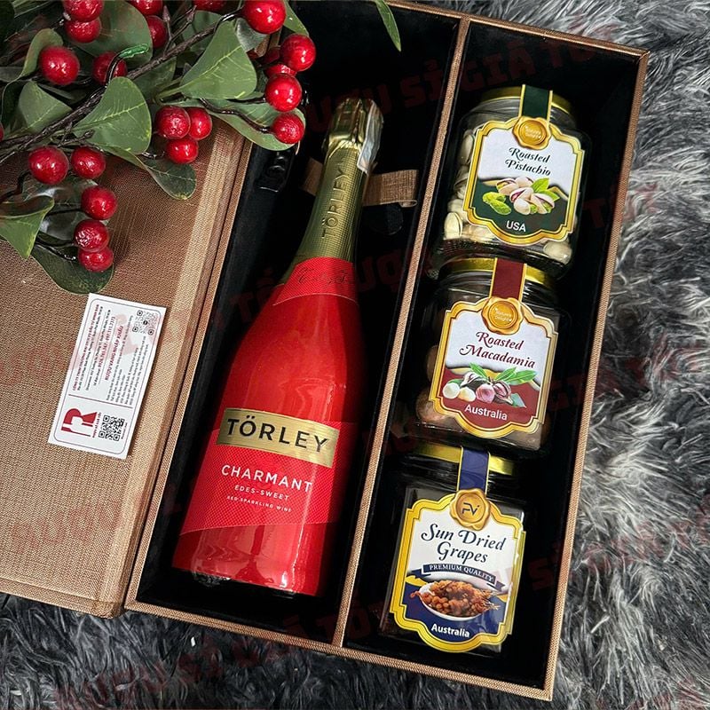 Hộp Quà Rượu Vang Torley - Vang Nổ