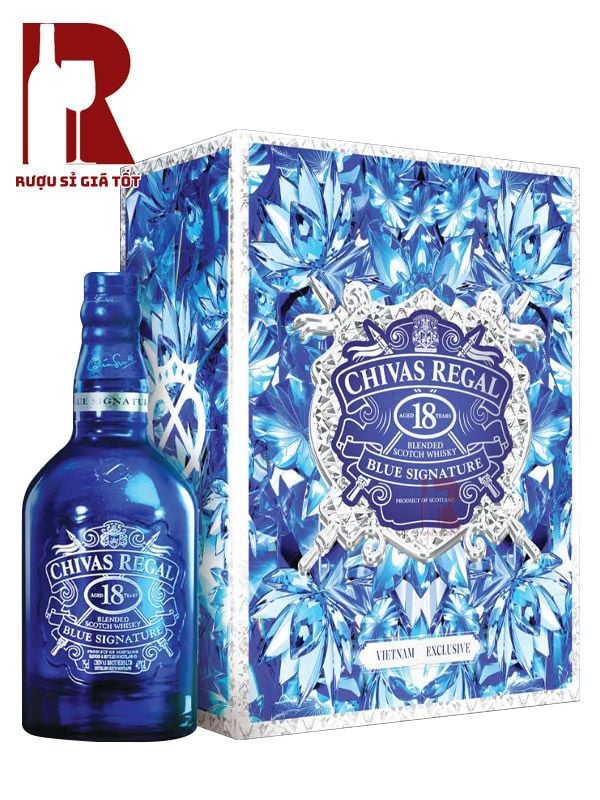 Rượu Chivas Regal 18 Năm Blue Signature - Hộp Quà Tết 2026