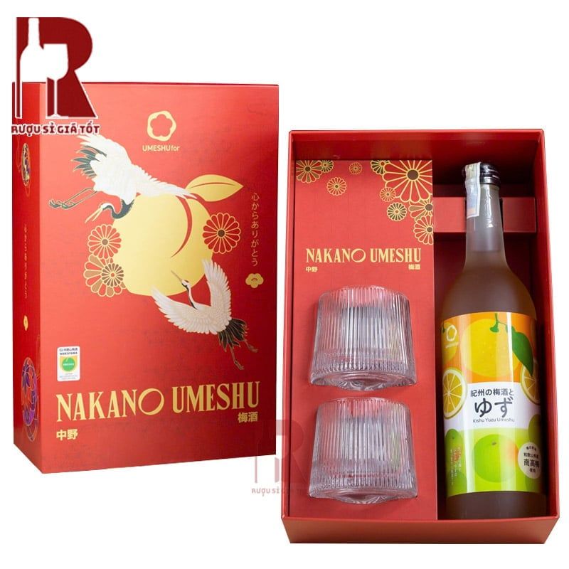 Hộp Quà Tết Rượu Mơ Nhật Nakano Umeshu